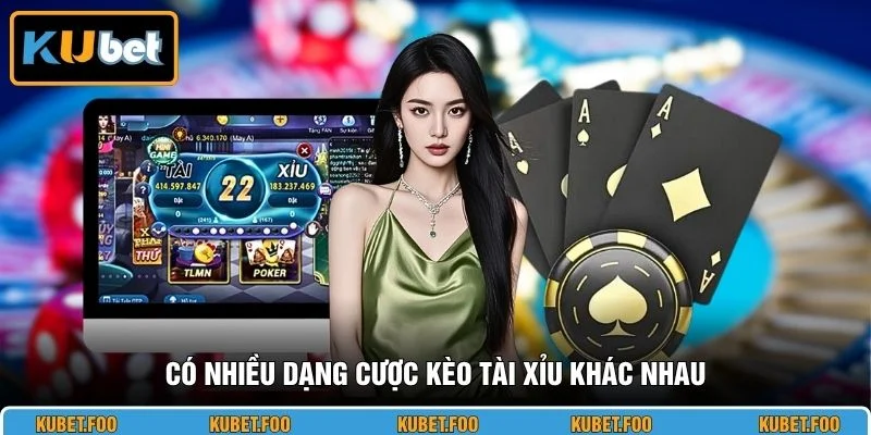 Có nhiều dạng cược kèo tài xỉu khác nhau